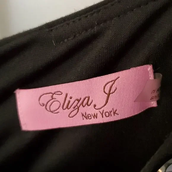 Eliza J Embellished Peplum Holiday Dress - Picture 9 of 10